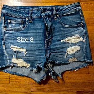 American Eagle high waist shorts- Size 8